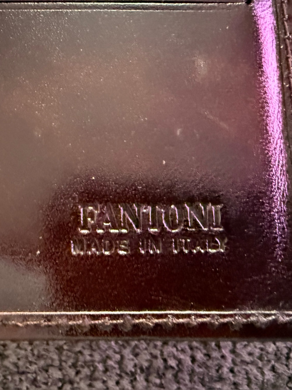 Fantoni Italian Woman’s Brown Leather Clutch Wallet with Gold Hardware - Picture 6 of 7